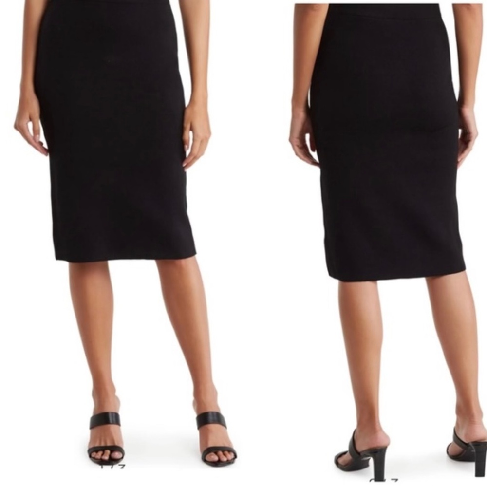 T Tahari Pencil Skirt, Size S/P, Flattering waist; New with tags